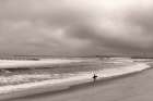 Surfing at Costa Nova, Portugal Coastal Print